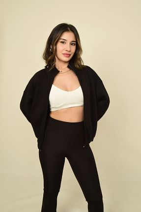 سوئیشرت مشکی زنانه ساده DANZY - کد 806540313