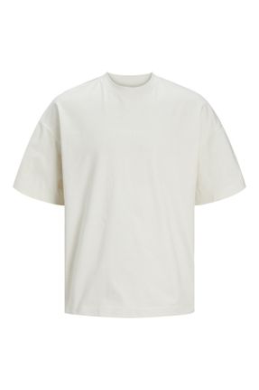 تی شرت سفید مردانه ریلکس کد 806664458