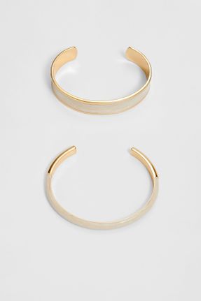 دستبند جواهر طلائی زنانه کد 806707292