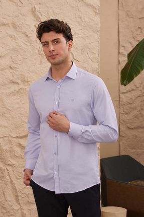 پیراهن بنفش مردانه اسلیم فیت Pietra Paul - کد 806740986