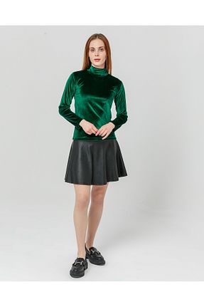 بلوز سبز زنانه ساده İkmal - کد 806779214