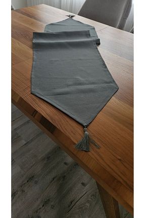 رومیزی طوسی پلی استر ZESA HOME - کد 807206894