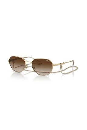 عینک آفتابی قهوه ای زنانه UV400 Vogue - کد 807259845