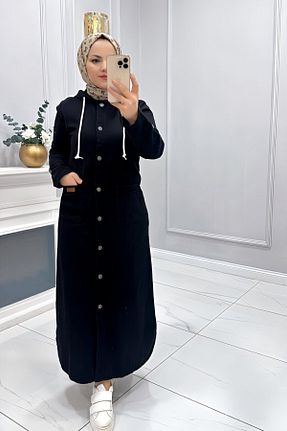 ابایا مشکی زنانه پنبه (نخی) جین متوسط کد 806743824