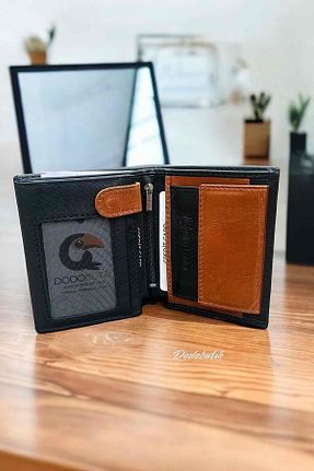 کیف پول مشکی مردانه ابعاد کوچک Dodo4men - کد 97590658