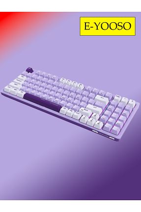 کیبورد گیمر سفید e-yooso - کد 779636857