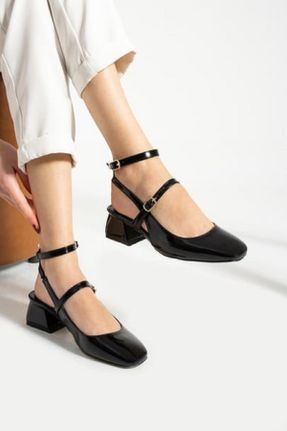 کفش پاشنه بلند کلاسیک مشکی زنانه پاشنه ضخیم پاشنه متوسط ( 5 - 9 cm ) کد 807075941