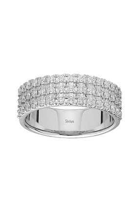 انگشتر برلیان سفید 14 عیار Sirius Pırlanta - کد 80141581