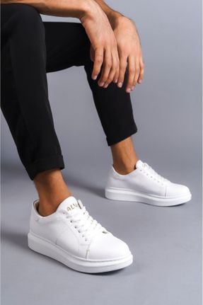 کفش کژوال سفید مردانه پارچه نساجی پاشنه کوتاه ( 4 - 1 cm ) پاشنه ساده کد 807268565