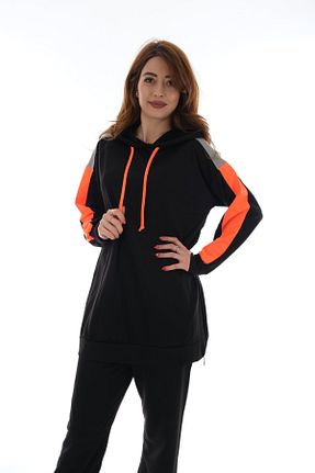 ست بالاتنه و پائین تنه مشکی زنانه بافتنی Modam Derin - کد 792128714