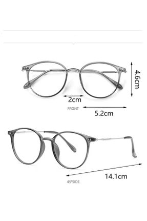 عینک محافظ نور آبی طوسی زنانه 50 شیشه UV400 کد 422299028