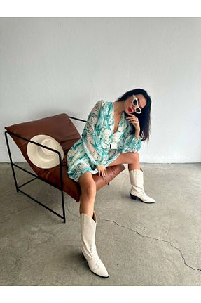 لباس سبز زنانه بافتنی hillone - کد 807283036