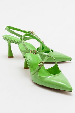 کفش پاشنه بلند کلاسیک سبز زنانه چرم مصنوعی luvishoes - کد 806929264