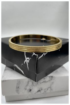 دستبند استیل (فولاد) طلائی زنانه استیل (فولاد) Manken İstanbul - کد 806710107