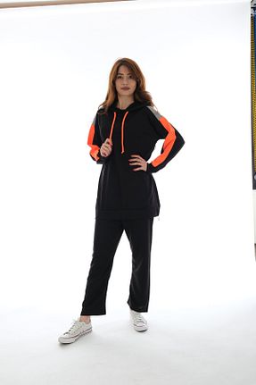 ست بالاتنه و پائین تنه مشکی زنانه بافتنی Modam Derin - کد 792128714