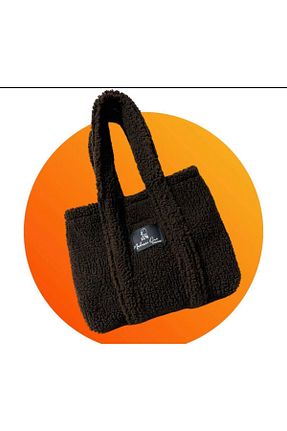کیف دوشی قهوه ای زنانه پنبه پلی استر peluş - کد 786497535