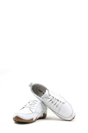 کفش کژوال سفید مردانه چرم طبیعی پاشنه کوتاه ( 4 - 1 cm ) پاشنه ساده کد 806798857
