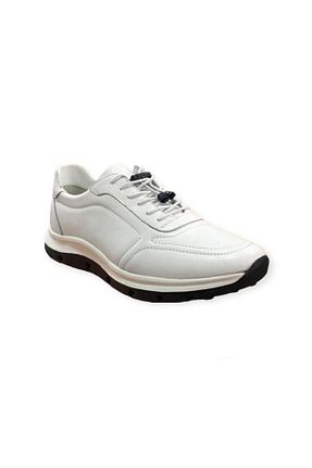 کفش کژوال سفید مردانه چرم خالص LİSANS SHOES - کد 806896069