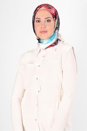 روسری صورتی پلی استر Alvina - کد 807022710