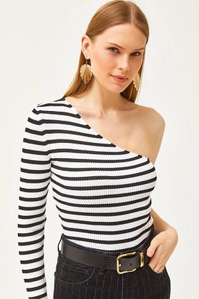 بلوز سفید زنانه اسلیم فیت Olalook - کد 807844565