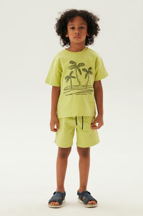 تی شرت سبز بچه گانه رگولار کد 807686949