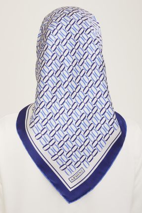 روسری سرمه ای ساتن ابریشم کرپ 90 x 90 کد 809265739