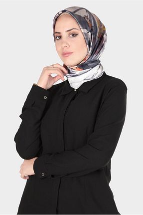 روسری طوسی پلی استر Alvina - کد 807517791