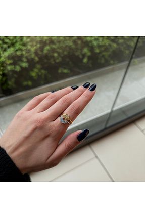 انگشتر جواهر زنانه استیل ضد زنگ VENTİDEKOR - کد 807556735