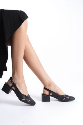 کفش پاشنه بلند کلاسیک مشکی زنانه پاشنه ضخیم پاشنه کوتاه ( 4 - 1 cm ) کد 807772589