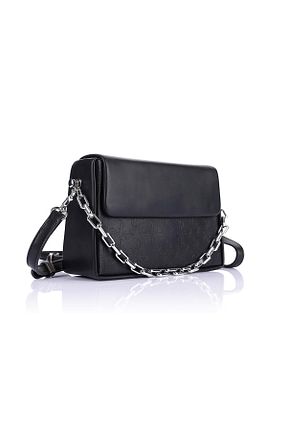 کیف پستچی مشکی زنانه چرم مصنوعی Getcho - کد 744646377