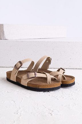 دمپائی بژ زنانه پارچه ای Getcho - کد 635480252