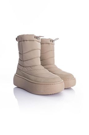بوت / نیم بوت بژ زنانه پارچه Getcho - کد 776462862
