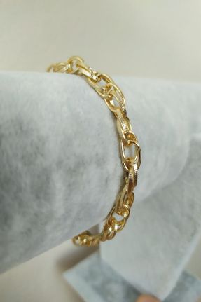 دستبند جواهر طلائی زنانه کد 807440693