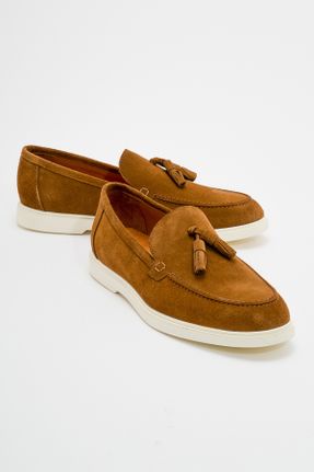 کفش کلاسیک قهوه ای مردانه جیر پاشنه کوتاه ( 4 - 1 cm ) پاشنه ساده کد 807464178
