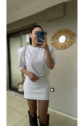 لباس سفید زنانه بافتنی Zilolafashionhouse - کد 807605616