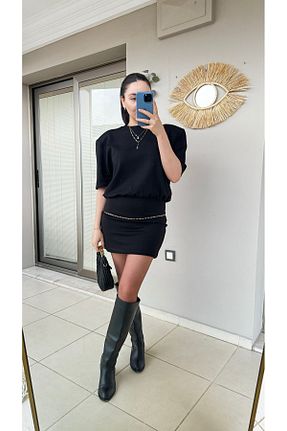 لباس مشکی زنانه بافتنی Zilolafashionhouse - کد 807613878