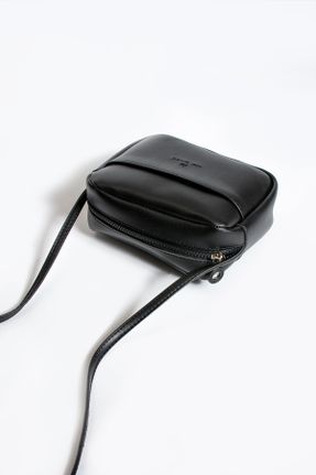 کیف دستی مشکی زنانه چرم مصنوعی سایز کوچک کد 807624569