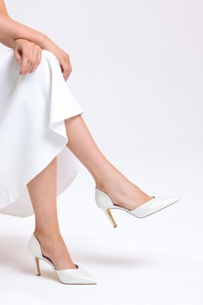 کفش مجلسی زنانه پاشنه نازک پاشنه متوسط ( 5 - 9 cm ) چرم مصنوعی کد 763421459
