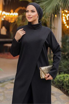 ست بالاتنه و پائین تنه حجاب مشکی زنانه Asimetrik Bestenur - کد 807911669