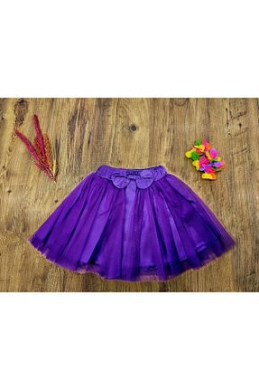 دامن بنفش بچه گانه بافتنی NOBLE STORE - کد 807608542