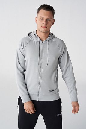 سوئیشرت طوسی مردانه ساده hummel - کد 807783895