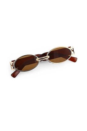 عینک آفتابی قهوه ای زنانه UV400 Vintage - کد 808069577