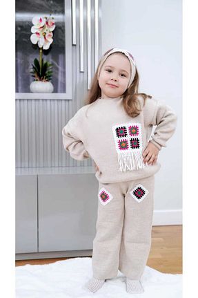 ست بالاتنه و پائین تنه بژ بچه گانه تریکو Meriç bebe - کد 794535003