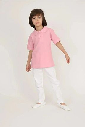 ست بالاتنه و پائین تنه صورتی بچه گانه بافتنی Nacar - کد 799464335