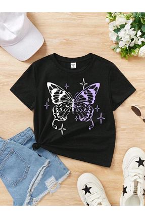 تیشرت مشکی بچه گانه رگولار Afternoon Kids - کد 807684079