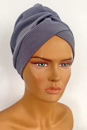 روسری طوسی پنبه پلی استر Vera - کد 807697282