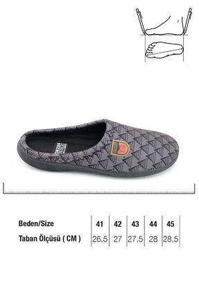 دمپائی خانگی طوسی زنانه پارچه ای Gezer - کد 807745950