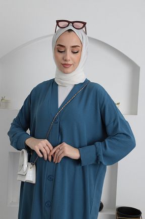 کلاه و ابایا سرمه ای زنانه بافتنی Aranlı tekstil - کد 807375798