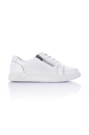 کفش کژوال سفید زنانه پاشنه کوتاه ( 4 - 1 cm ) پاشنه ساده کد 795837855
