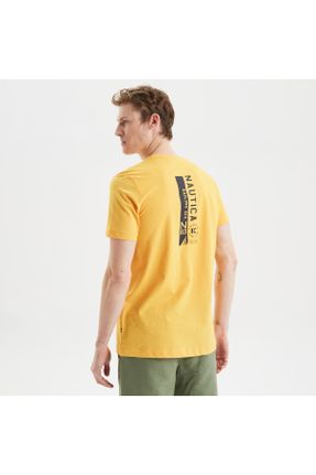 تی شرت زرد مردانه رگولار یقه گرد کد 654450675